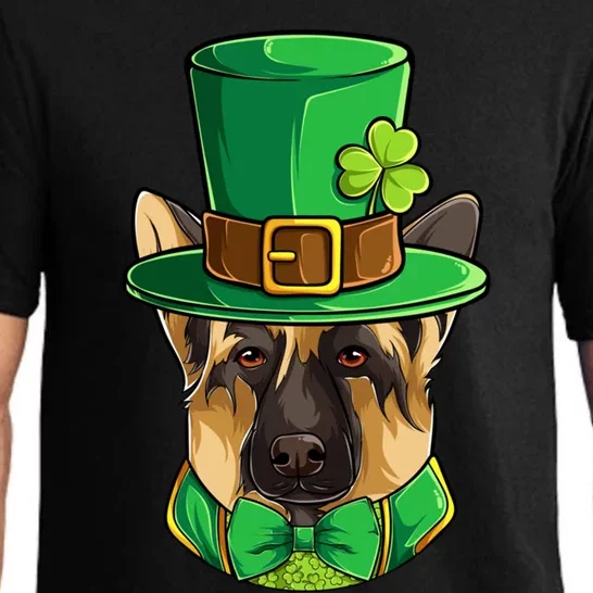 St Patricks Day Ger Shepherd Funny Gift Fun Irish Dog Mom Dad Cool Gift Pajama Set