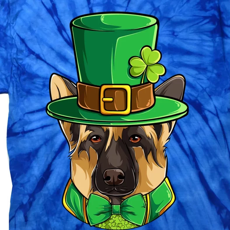 St Patricks Day Ger Shepherd Funny Gift Fun Irish Dog Mom Dad Cool Gift Tie-Dye T-Shirt