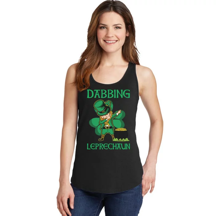 St Patricks Day Dabbing Leprechaun Boys Girls Men Ladies Essential Tank