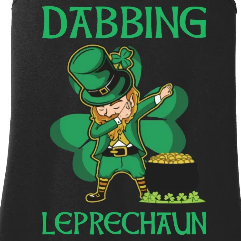 St Patricks Day Dabbing Leprechaun Boys Girls Men Ladies Essential Tank