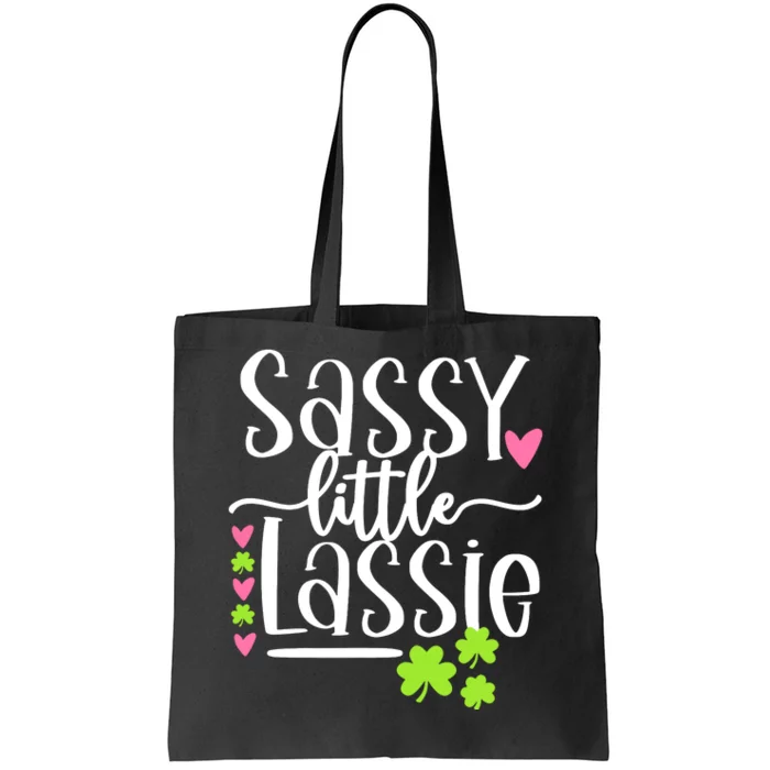 St Patricks Day Baby Sassy Little Lassie Tote Bag