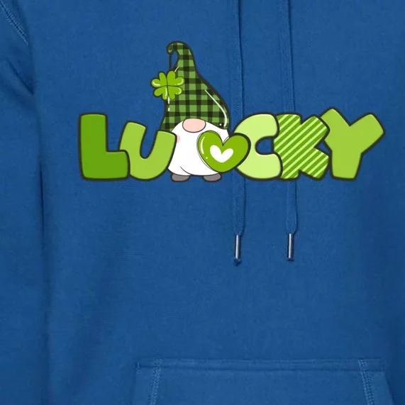 St Patrick's Day Little Gnome Lucky Gnome Gift Premium Hoodie