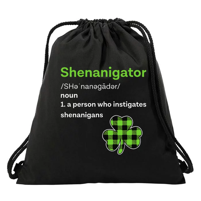 Saint Patrick's Day Gifts Shenanigator Funny Shenanigans Drawstring Bag