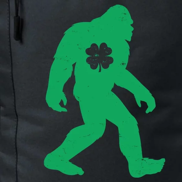 St Patricks Day Lucky Shamrock Clover Big Foot Sasquatch Yeti Daily Commute Backpack