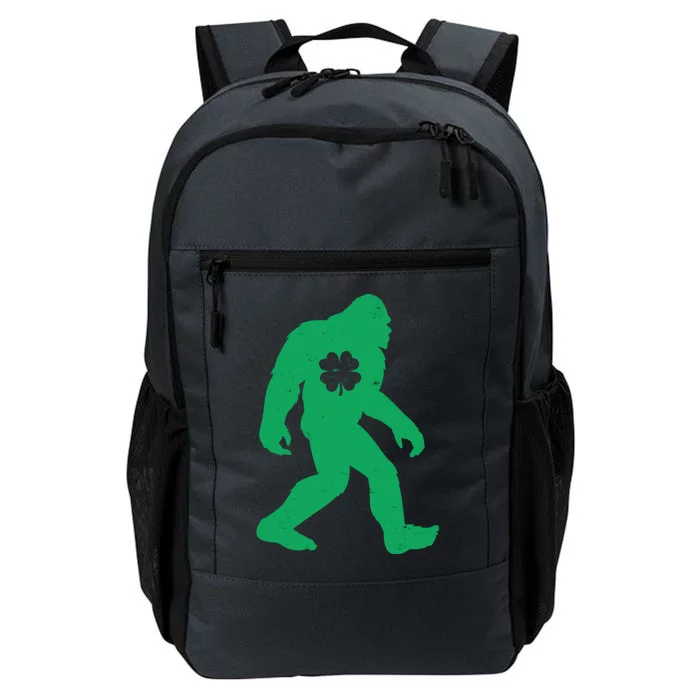 St Patricks Day Lucky Shamrock Clover Big Foot Sasquatch Yeti Daily Commute Backpack