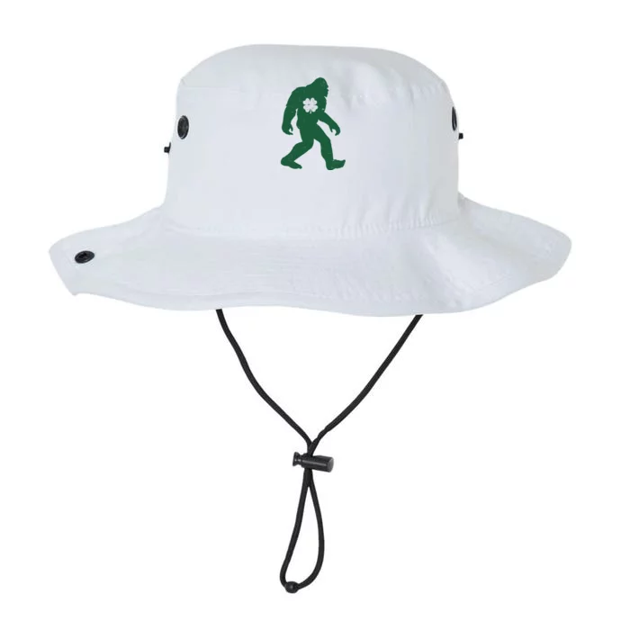 St Patricks Day Lucky Shamrock Clover Big Foot Sasquatch Yeti Legacy Cool Fit Booney Bucket Hat