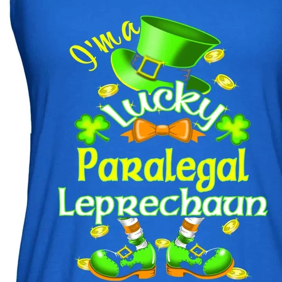 St Patrick's Day Paralegal Costume I'm A Lucky Leprechaun Gift Ladies Essential Flowy Tank