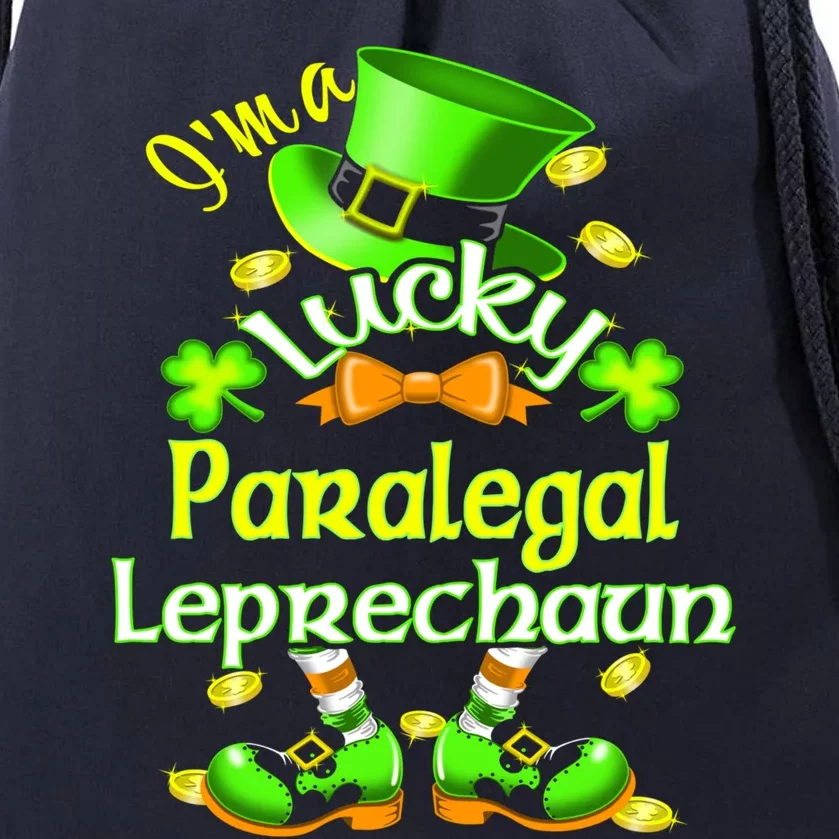 St Patrick's Day Paralegal Costume I'm A Lucky Leprechaun Gift Drawstring Bag