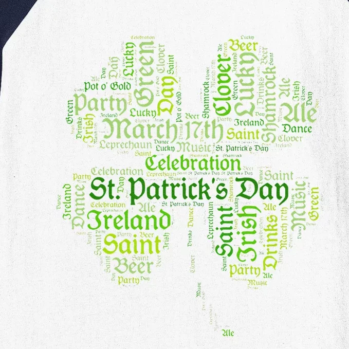 Saint Patrick's Day March 17 Pot Of Gold, Party Shenanigans Baseball Sleeve Shirt