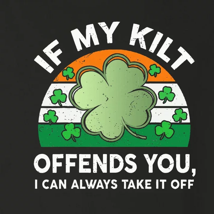 St Patricks Day Kilt Offend You Toddler Long Sleeve Shirt