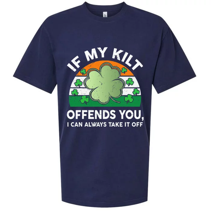 St Patricks Day Kilt Offend You Sueded Cloud Jersey T-Shirt