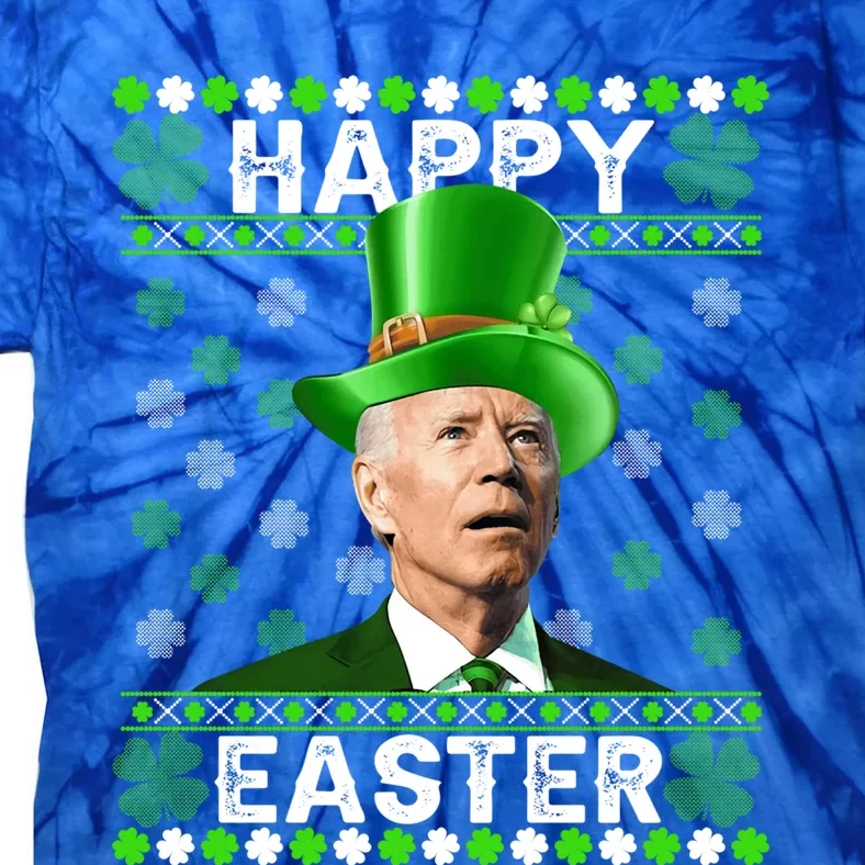 St Patricks Day Funny Joe Happy Easter Leprechaun Biden Gift Tie-Dye T-Shirt