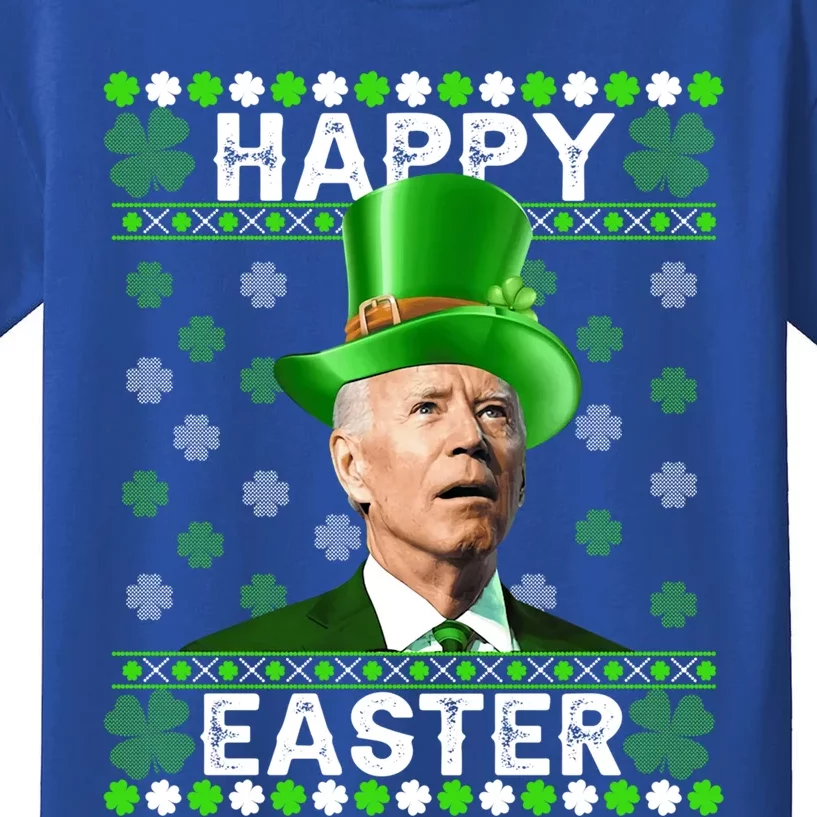 St Patricks Day Funny Joe Happy Easter Leprechaun Biden Gift Kids T-Shirt