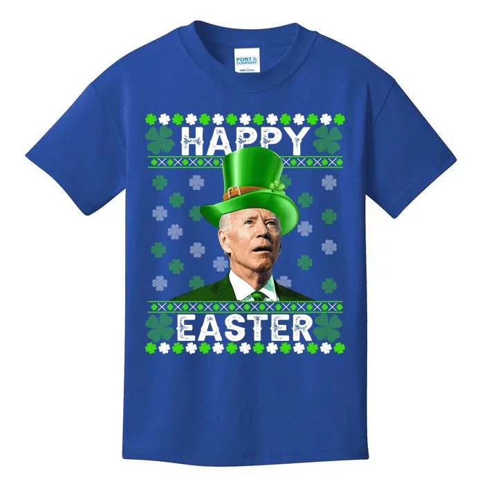 St Patricks Day Funny Joe Happy Easter Leprechaun Biden Gift Kids T-Shirt