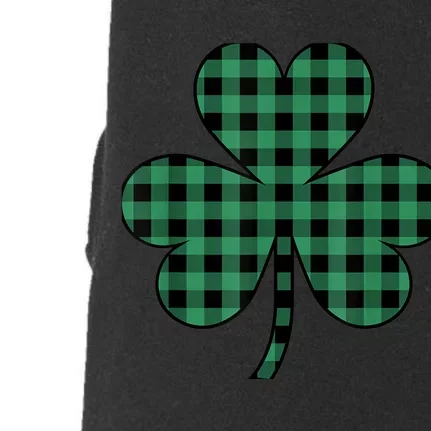 St Patricks Day Shirt Irish Wo  Plaid Graphic Shamrock Doggie 3-End Fleece Hoodie