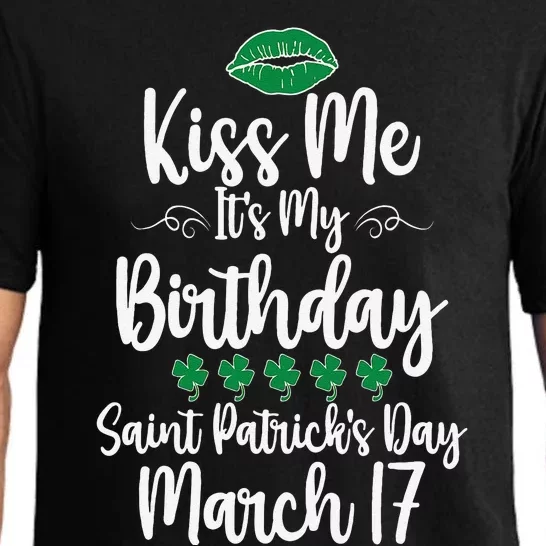 Saint Patrick's Day March Born Irish Birthday Pajama Set