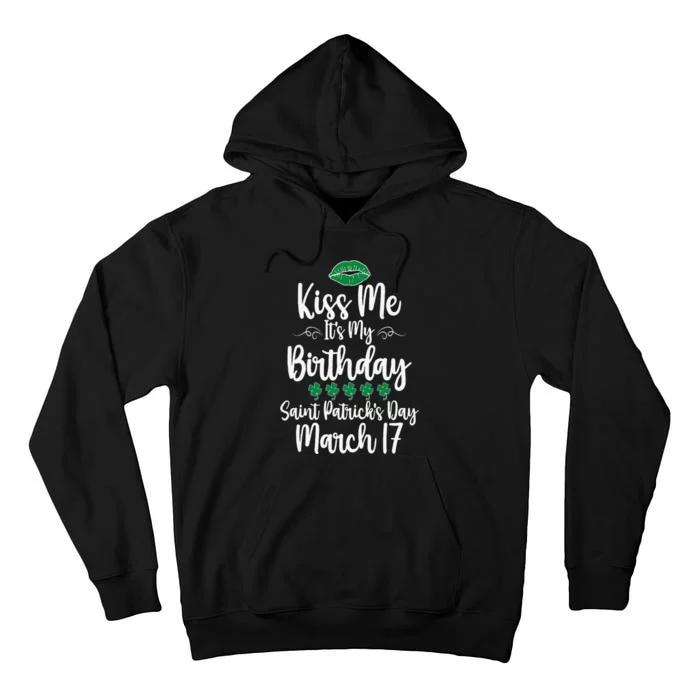 Saint Patrick's Day March Born Irish Birthday Tall Hoodie