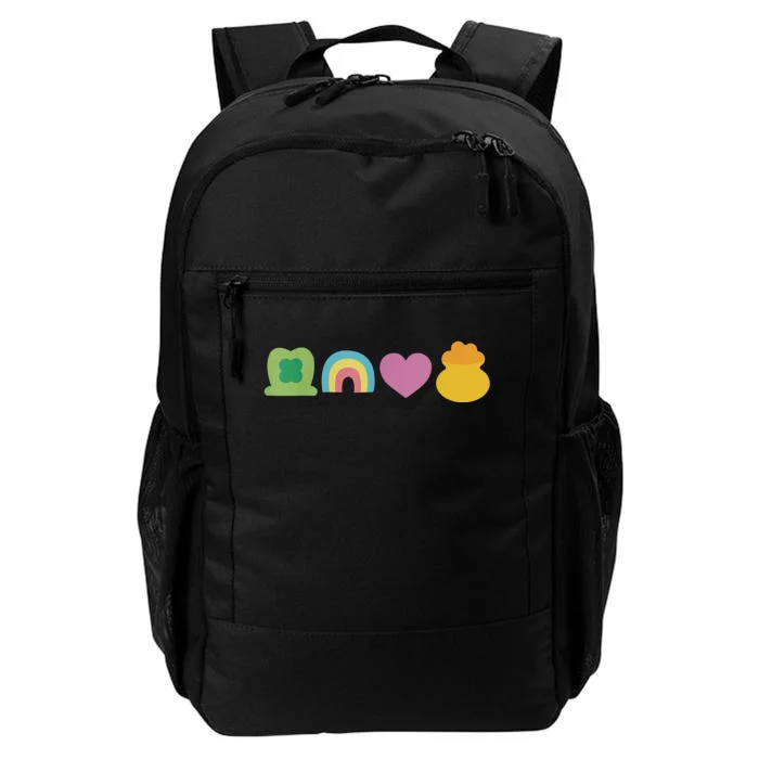 St PatrickS Day Lucky Charm Pot Gold Irish Shamrock Rainbow Daily Commute Backpack