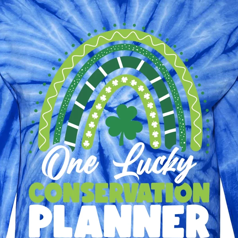 St Patricks Day One Lucky Conservation Planner Gift Tie-Dye Long Sleeve Shirt