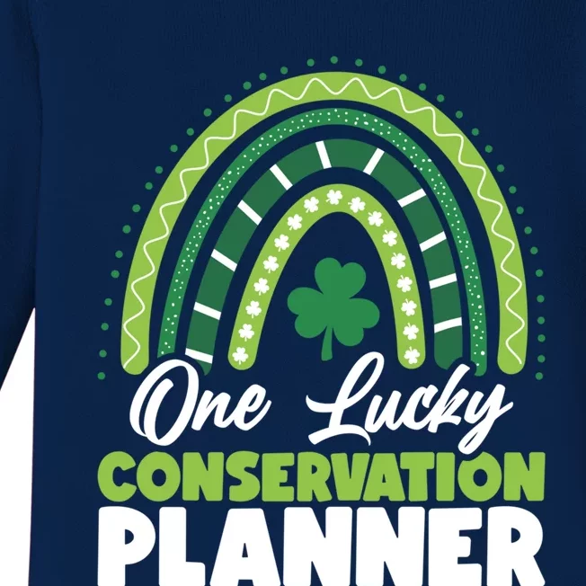 St Patricks Day One Lucky Conservation Planner Gift Baby Long Sleeve Bodysuit