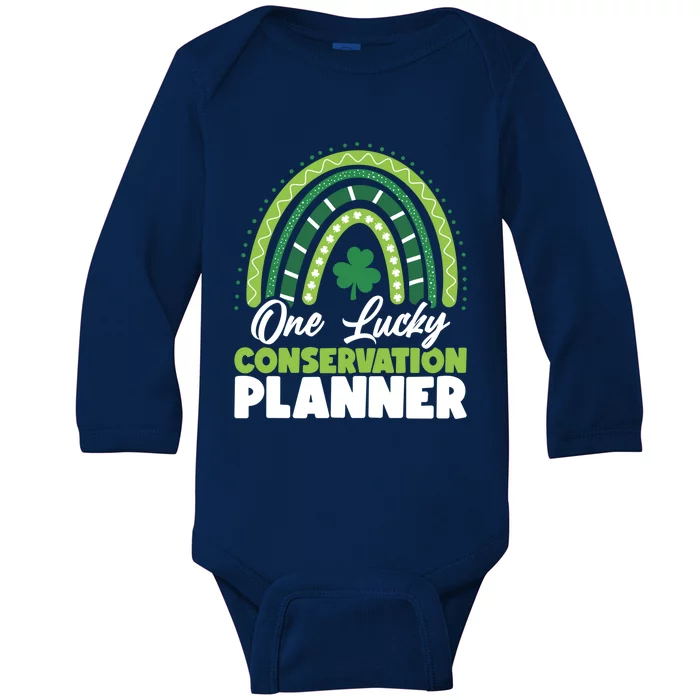 St Patricks Day One Lucky Conservation Planner Gift Baby Long Sleeve Bodysuit