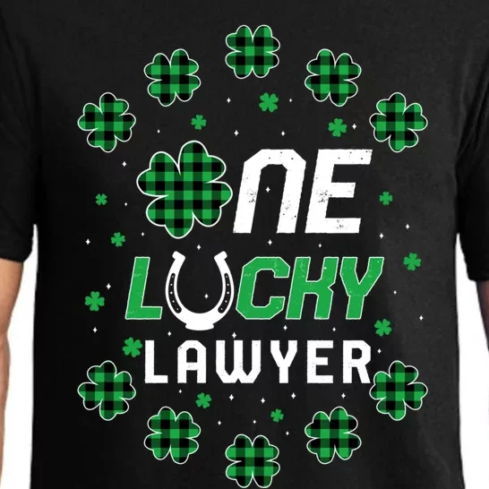 St Patricks Day Prek Kinder One Lucky Lawyer Great Gift Pajama Set