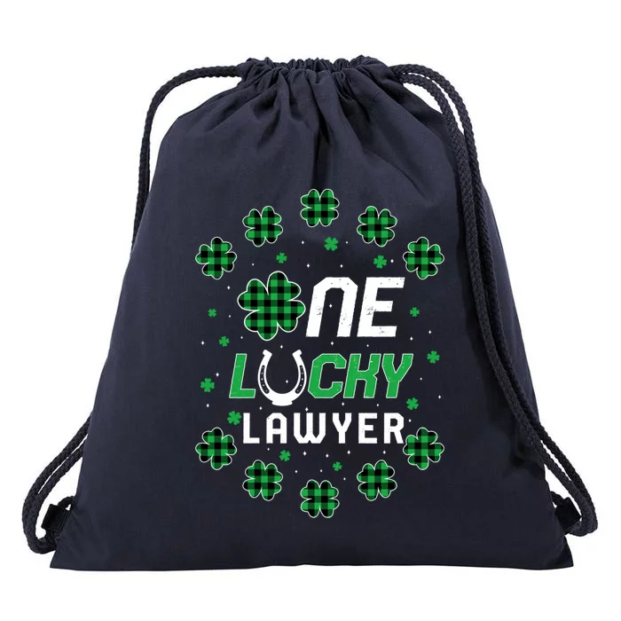 St Patricks Day Prek Kinder One Lucky Lawyer Great Gift Drawstring Bag