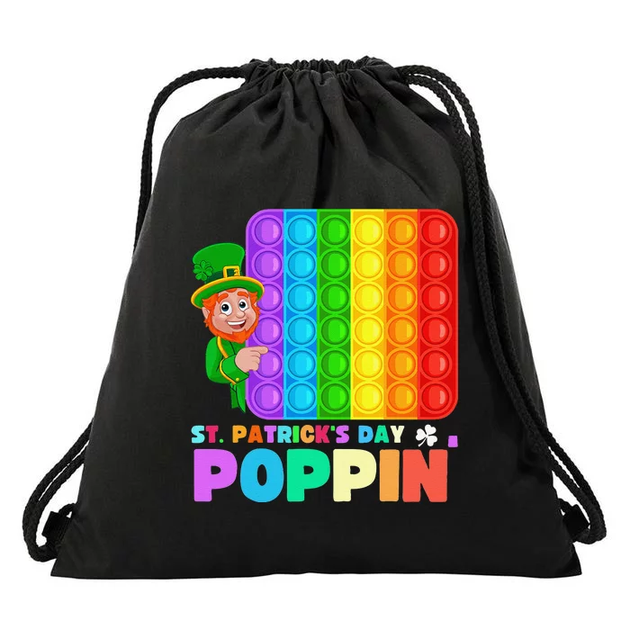 Saint Patrick's Day Is Poppin Pop It Fidet Toy St. Pattys Drawstring Bag