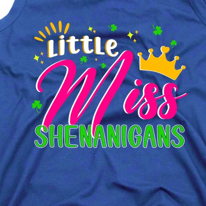 St Patricks Day Little Miss Shenanigans Irish Shamrock Cool Gift Tank Top