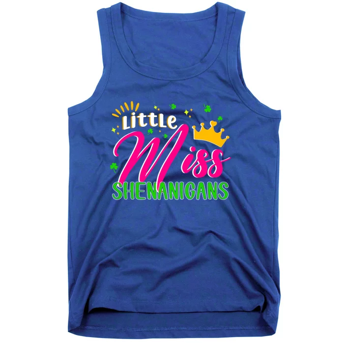 St Patricks Day Little Miss Shenanigans Irish Shamrock Cool Gift Tank Top