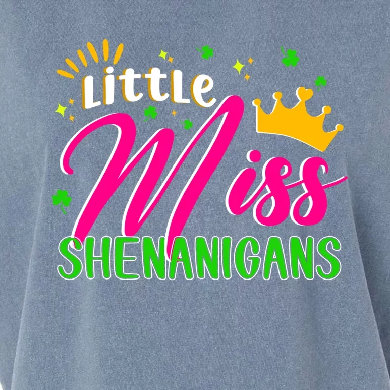 St Patricks Day Little Miss Shenanigans Irish Shamrock Cool Gift Garment-Dyed Women's Muscle Tee