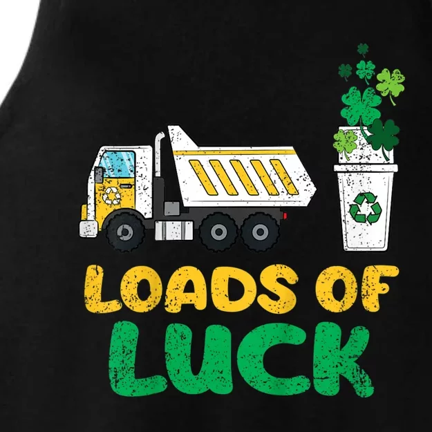 St Patricks Day Loads Of Luck Truck Ladies Tri-Blend Wicking Tank