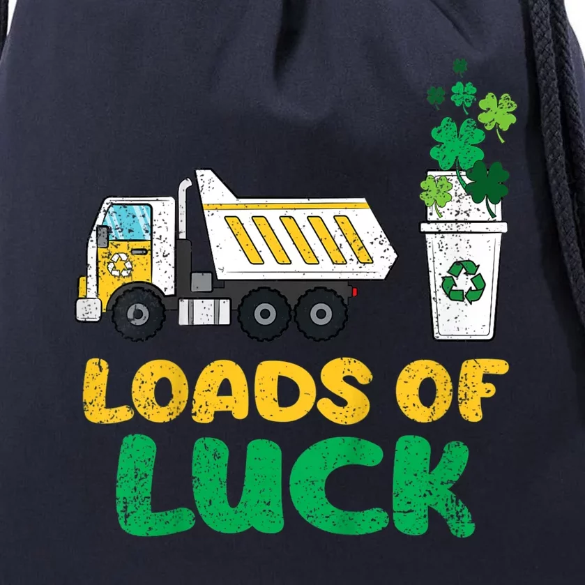 St Patricks Day Loads Of Luck Truck Drawstring Bag