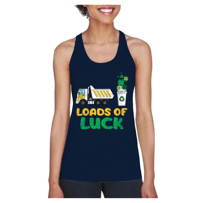 St Patricks Day Loads Of Luck Truck Women's Racerback Tank