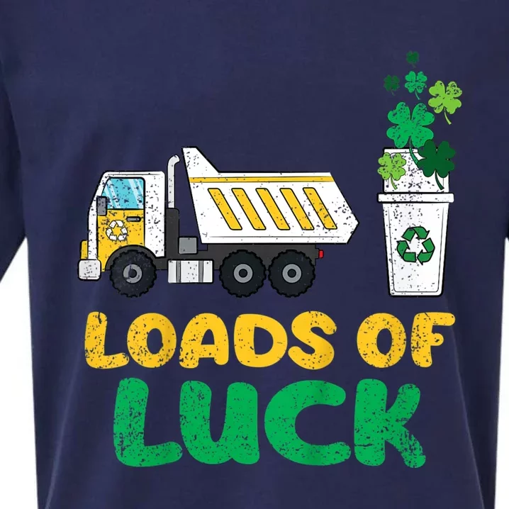 St Patricks Day Loads Of Luck Truck Sueded Cloud Jersey T-Shirt