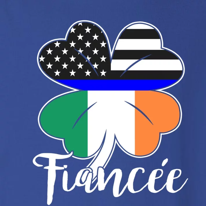 St Patrick's Day Us Flag Irish Police Fiancee Cool Gift Toddler Long Sleeve Shirt