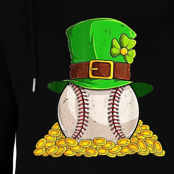 St Patricks Day Baseball Sharmcok Irish Womens Funnel Neck Pullover Hood