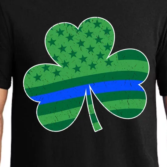 St Patricks Day Shamrock Irish American Police Officer Cop Cute Gift Pajama Set