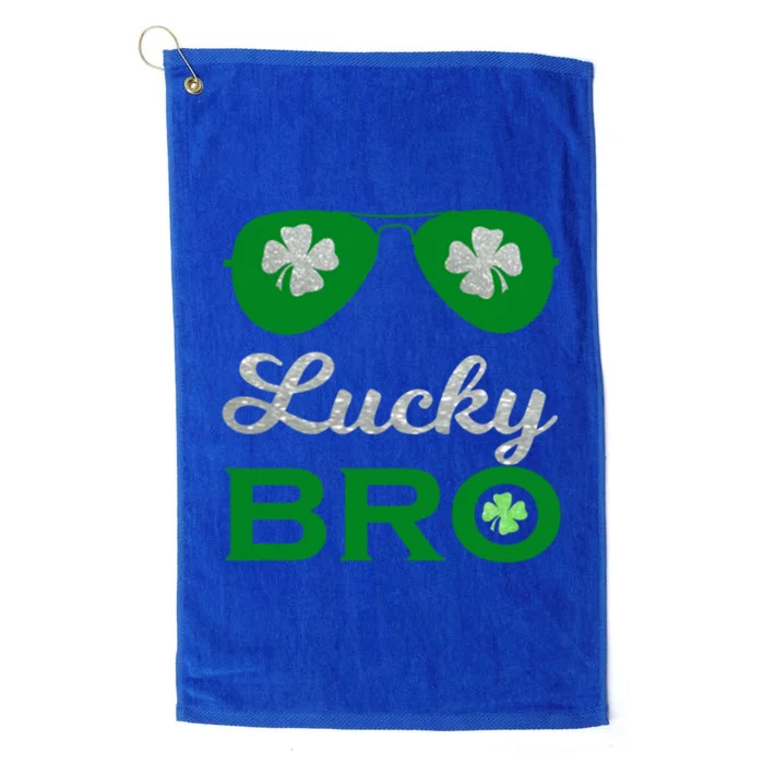 St Patricks Day Lucky Bro Gift Platinum Collection Golf Towel