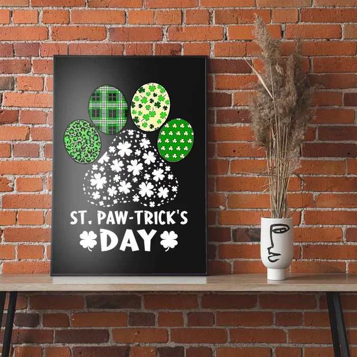 St PawtrickS Day Happy Saint PatrickS Day Dog Lover Poster