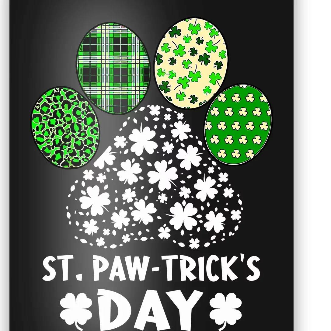 St PawtrickS Day Happy Saint PatrickS Day Dog Lover Poster