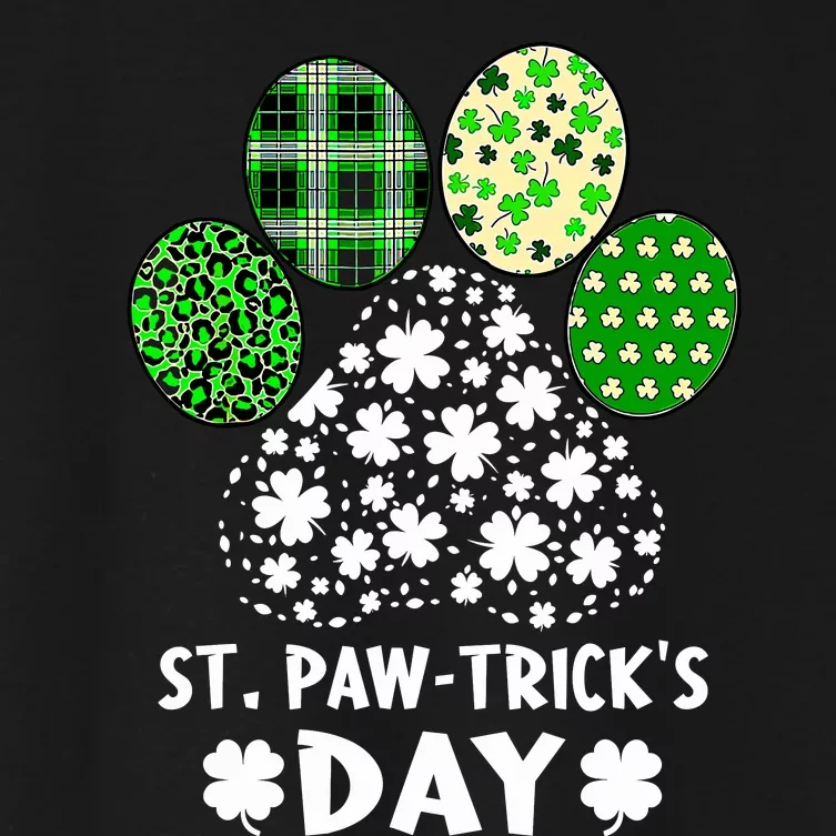 St PawtrickS Day Happy Saint PatrickS Day Dog Lover Women's Crop Top Tee