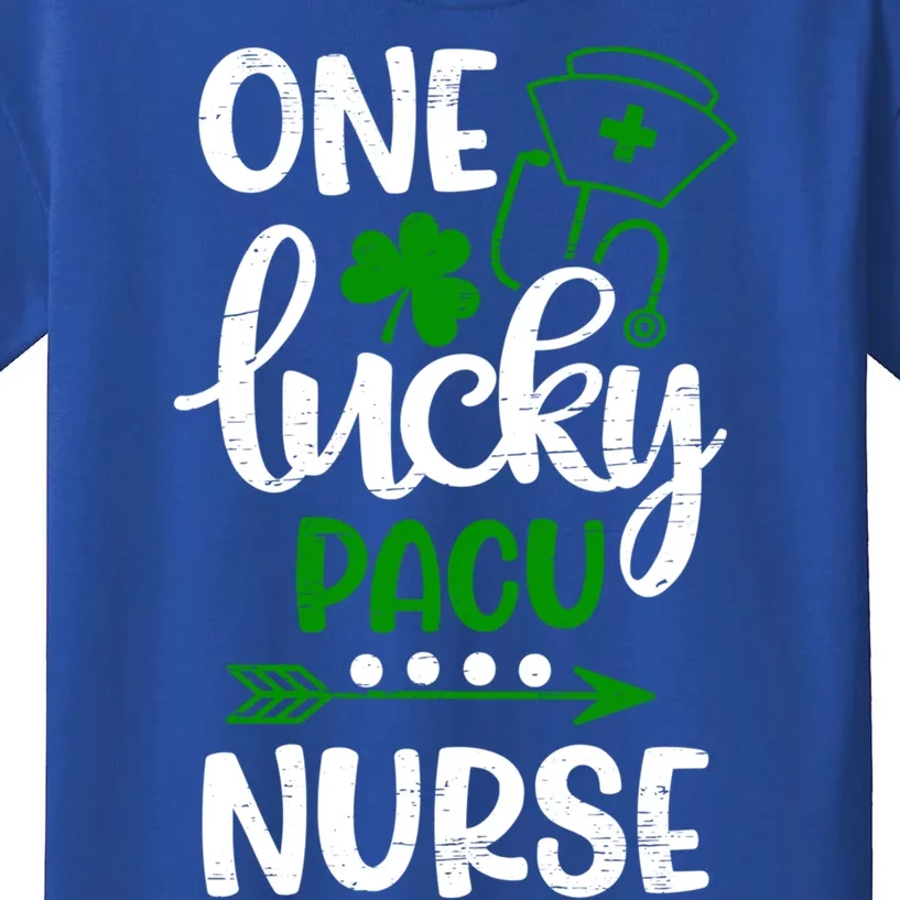 St Patrick`s Day Irish One Lucky Pacu Nurse Hospital Doctor Gift Kids T-Shirt