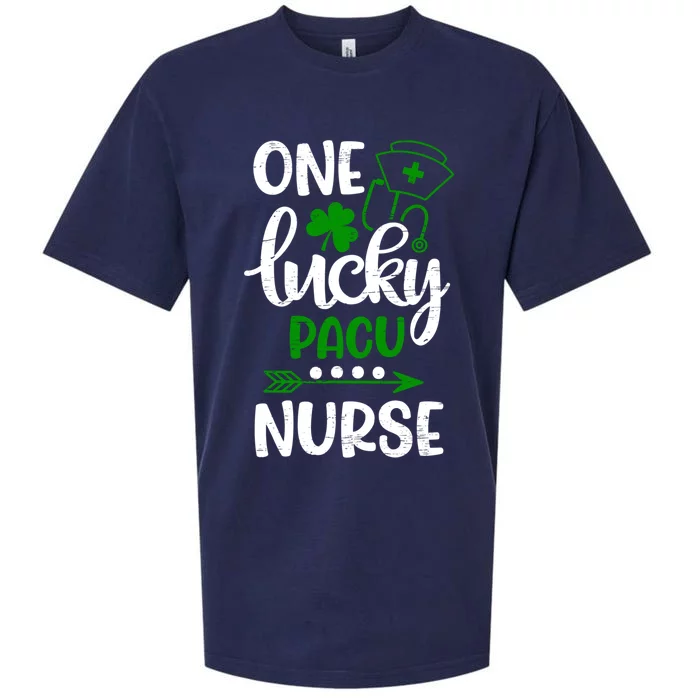 St Patrick`s Day Irish One Lucky Pacu Nurse Hospital Doctor Gift Sueded Cloud Jersey T-Shirt