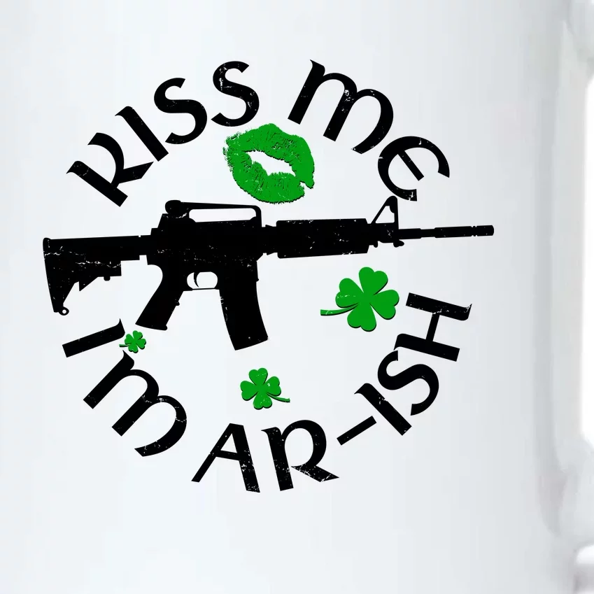 St Patricks Day Kiss Me Im Arish Ar Gun Black Color Changing Mug