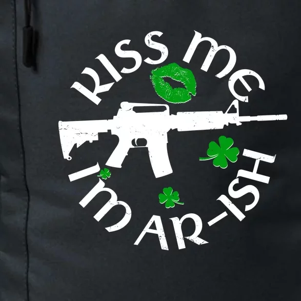 St Patricks Day Kiss Me Im Arish Ar Gun Daily Commute Backpack