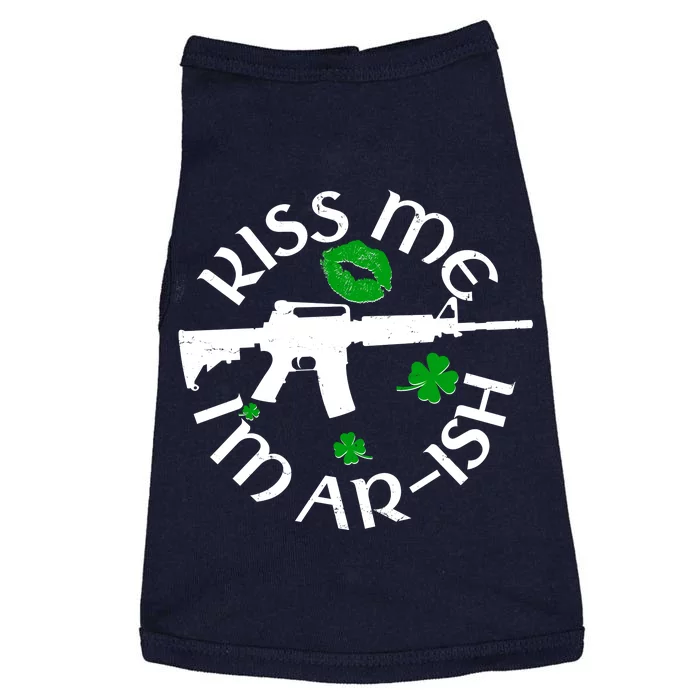 St Patricks Day Kiss Me Im Arish Ar Gun Doggie Tank