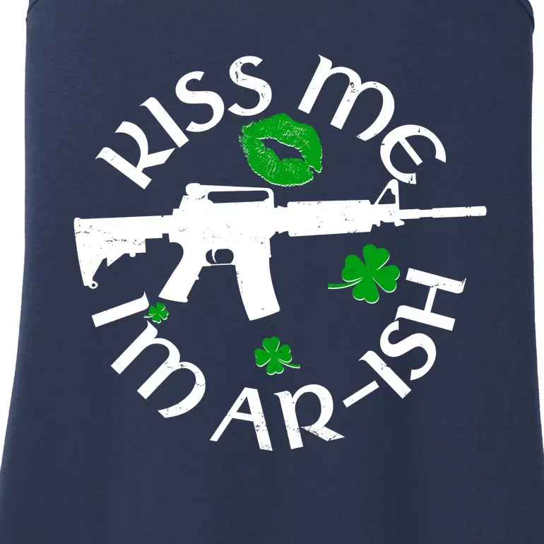 St Patricks Day Kiss Me Im Arish Ar Gun Ladies Essential Tank