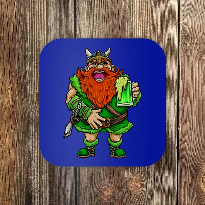 St Patricks Day Meaningful Gift Irish Viking Drawing Gift Meaningful Gift Coaster