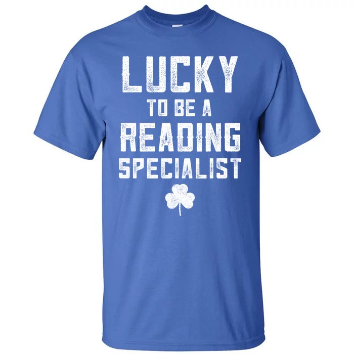 St Patricks Day Reading Specialisgift Lucky Book Teacher Great Gift Tall T-Shirt